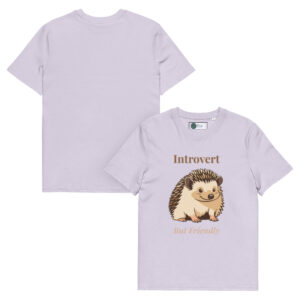 Introvert But Friendly T-shirt in Lavender